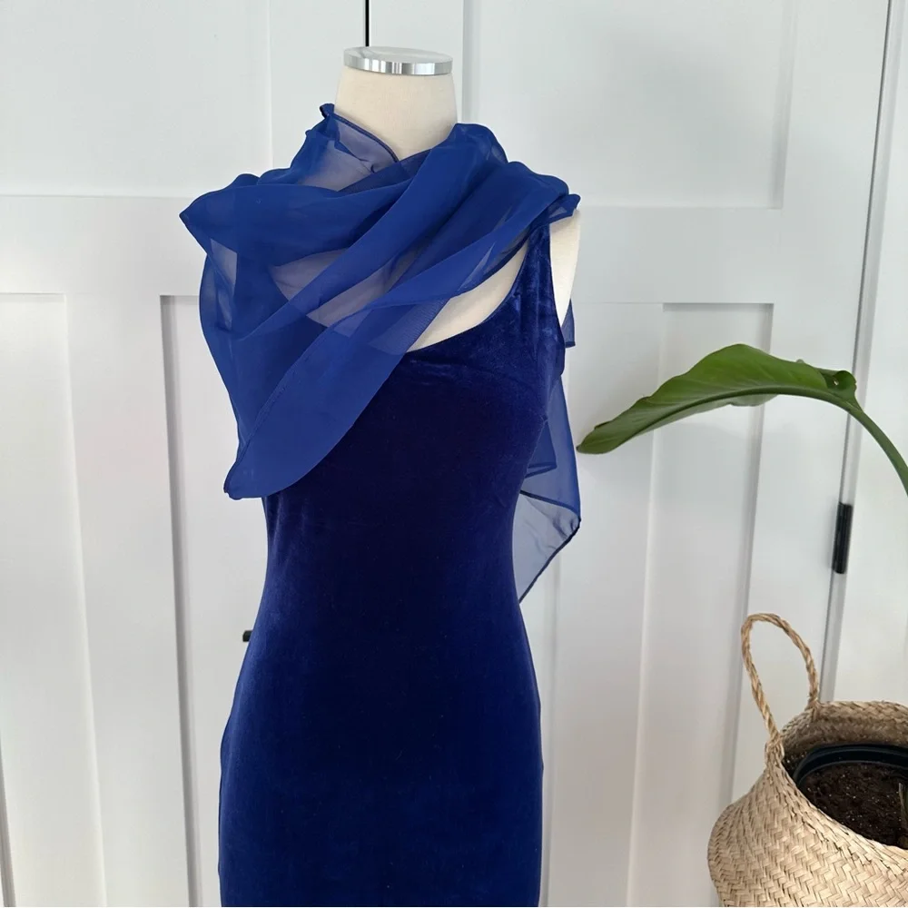 Zum Zum by Niki Livas Royal Blue Velvet Dress